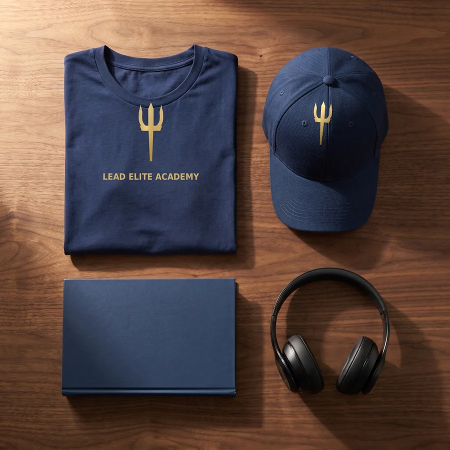 The ELITE Leadership Blueprint with cap, tee and headphones